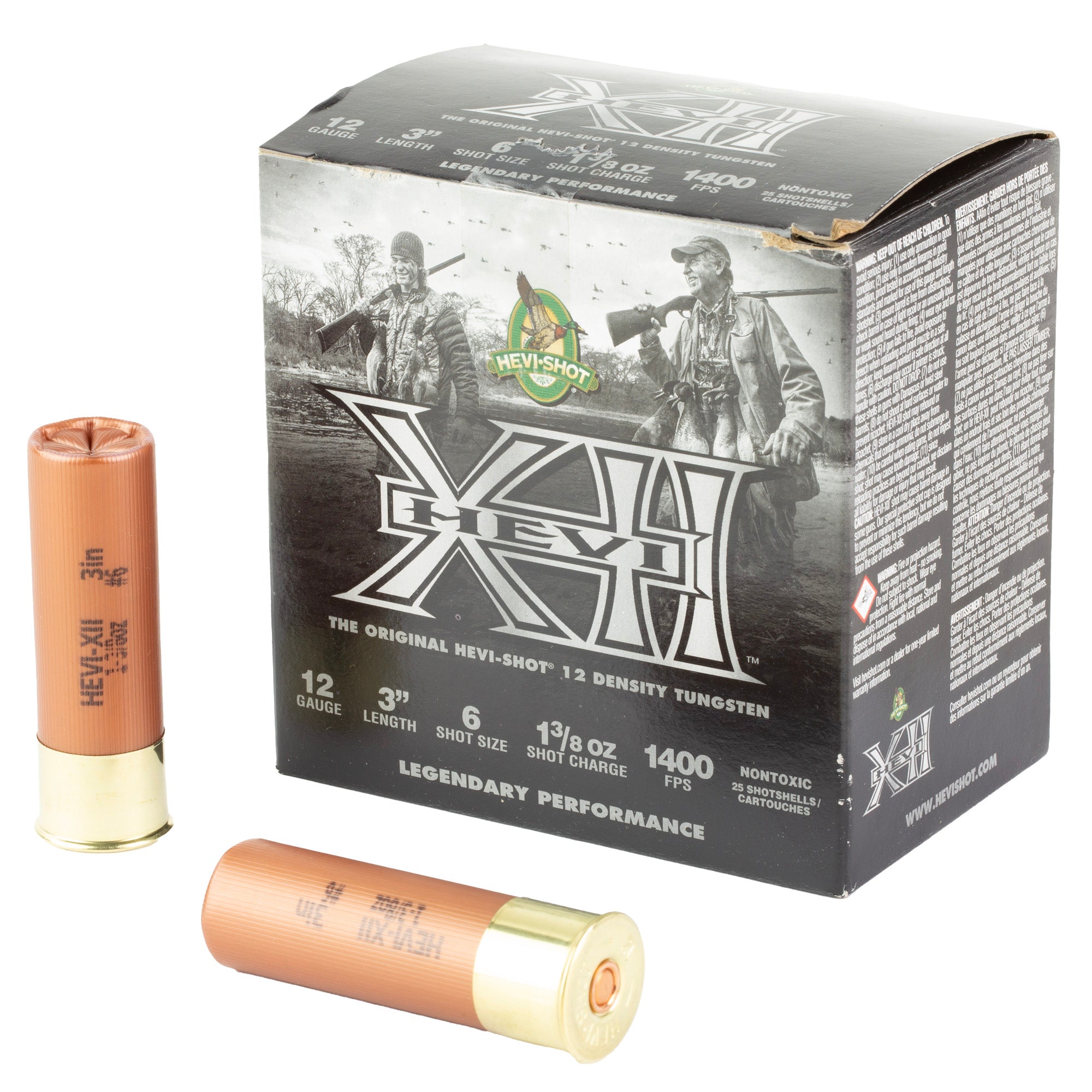 HEVI-Shot HS51206 HEVI-XII Waterfowl 12 Gauge 3 1-3/8oz #6 1500 fps