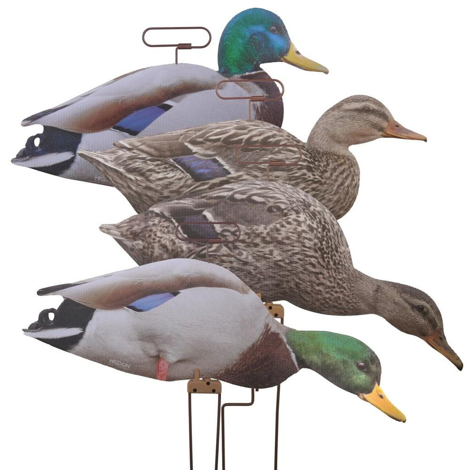 Higdon Mallard Flats Motion Silhouette Duck Decoys 12-Pack