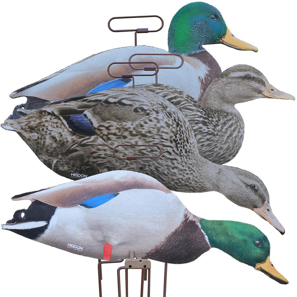 Higdon Motion Flats Mallard Silhouette Duck Decoys Pack of 12