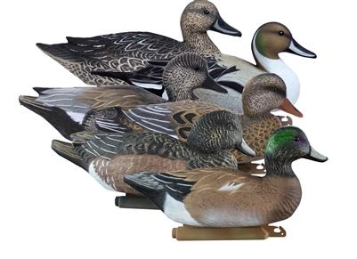 Higdon Battleship Puddle Pack Foam-Filled Duck Decoys Pintail Gadwall Wigeon 6/ct