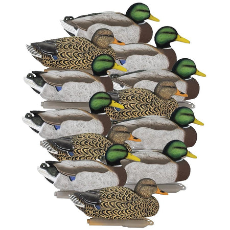 Higdon Legacy Mallard Magnum Duck Decoys Painted Heads 6 Count Pack