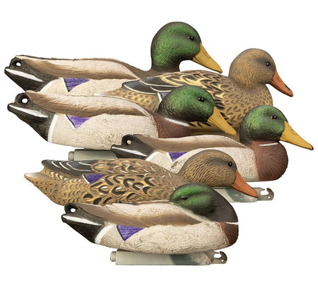 Higdon Full Size Mallard Duck Decoy 6pk Foam Filled with Weighted Keel