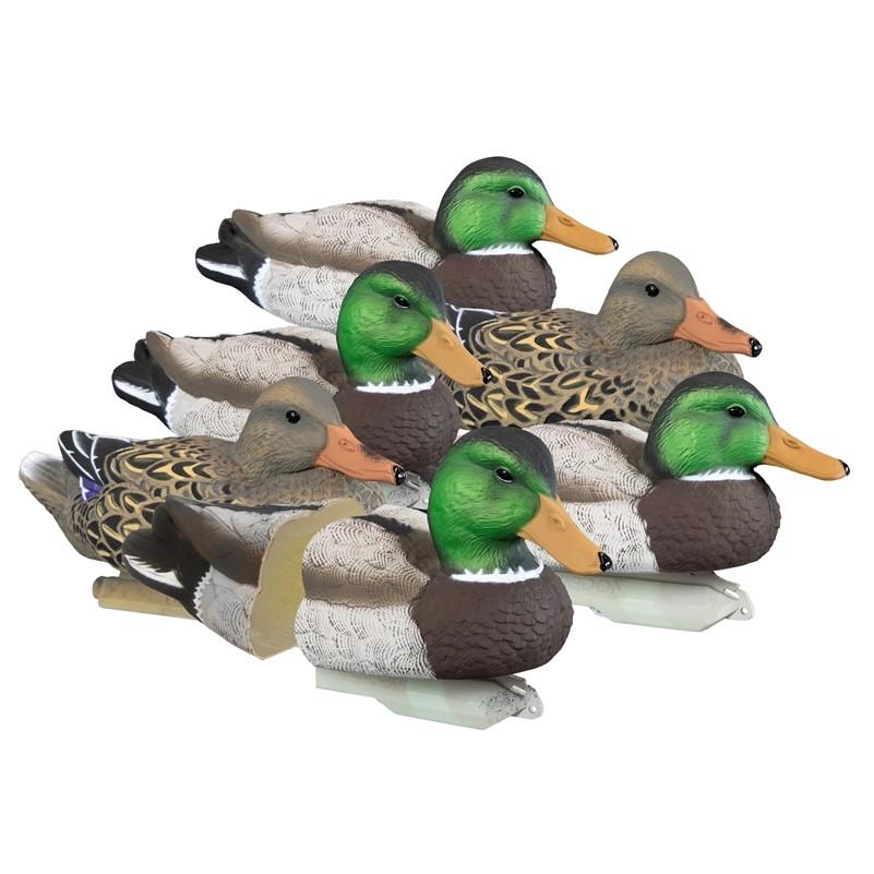 Higdon Outdoors Mallard Standard Foam Filled Decoy Set 6 Pieces