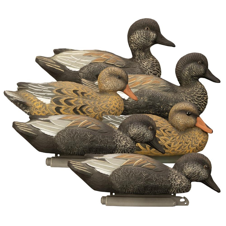 Higdon Standard Gadwall 6pk Foam Filled Decoys – UV Paint Self-Righting Keel