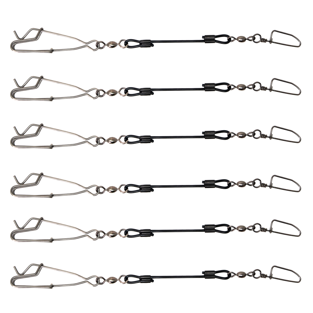 Higdon Battleship Jerk Rig PVC Coated Decoy Clips 6 per Pack