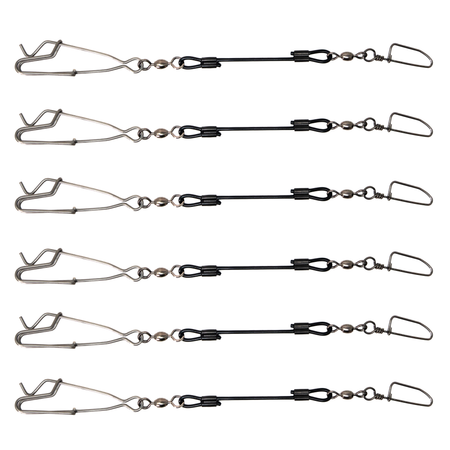 Higdon Battleship Jerk Rig PVC Coated Decoy Clips 6 per Pack