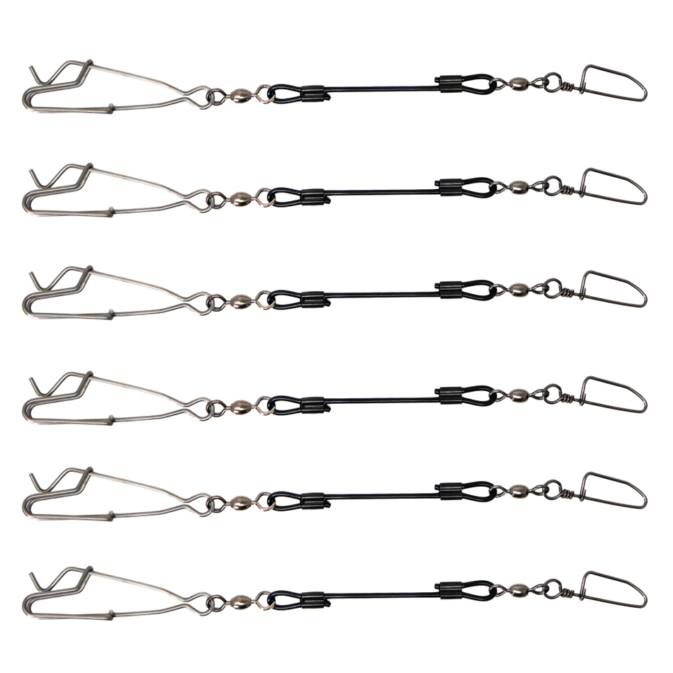 Higdon Battleship Jerk Rig PVC Coated Decoy Clips 6 per Pack