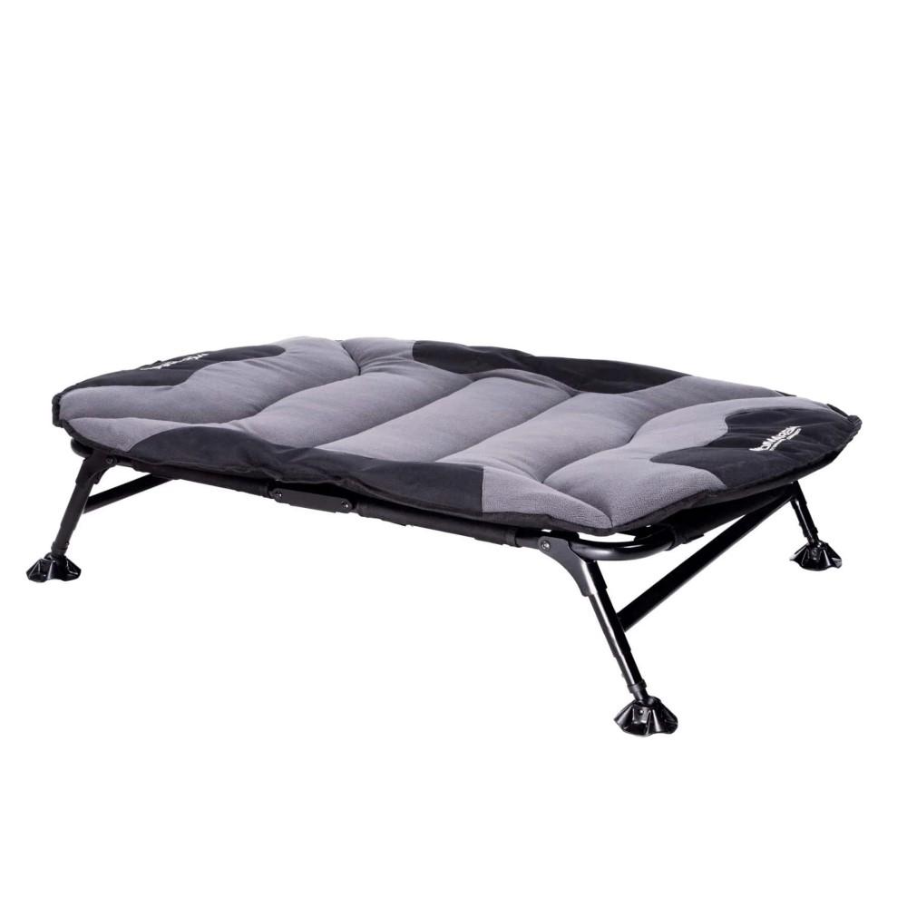 MOmarsh Home Cot Elevated Pet Cot Bed Grey Easy Fold Travel