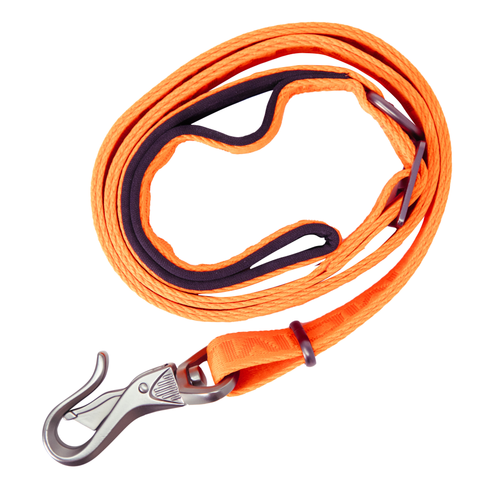 MoMarsh Adjustable Dog Leash Hunter Orange 47-72" Machine Washable