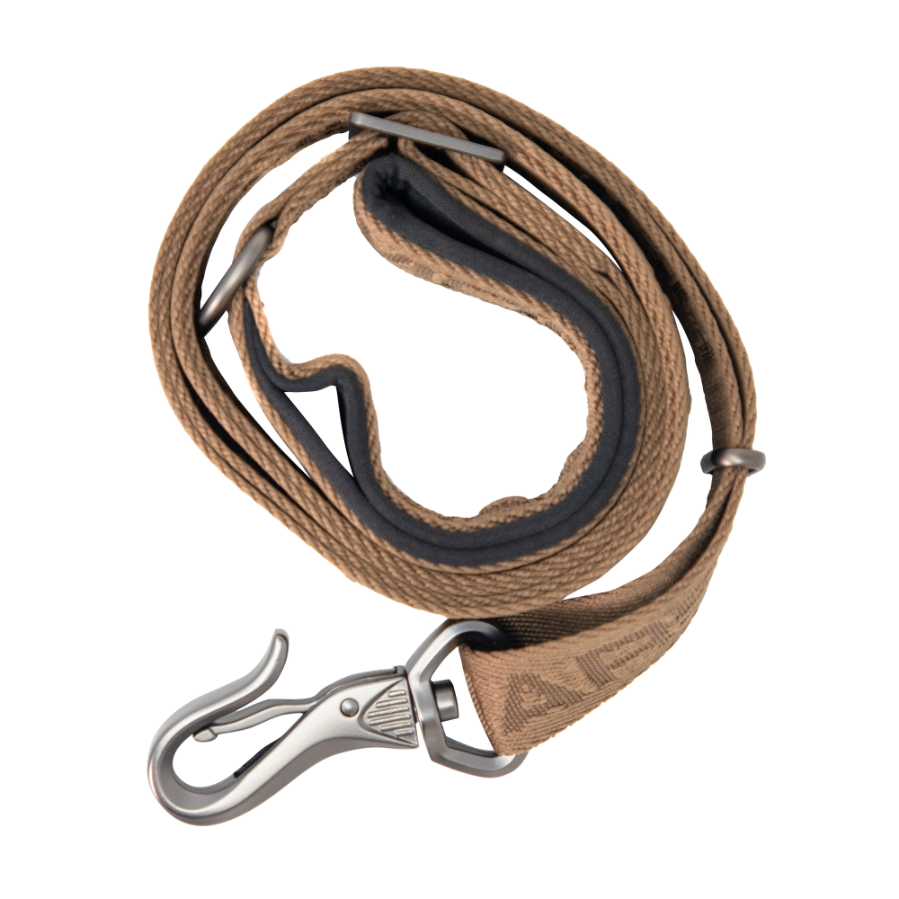 MoMarsh Dog Leash Adjustable 47" to 72" Chocolate Brown Nylon with Swivel Clip