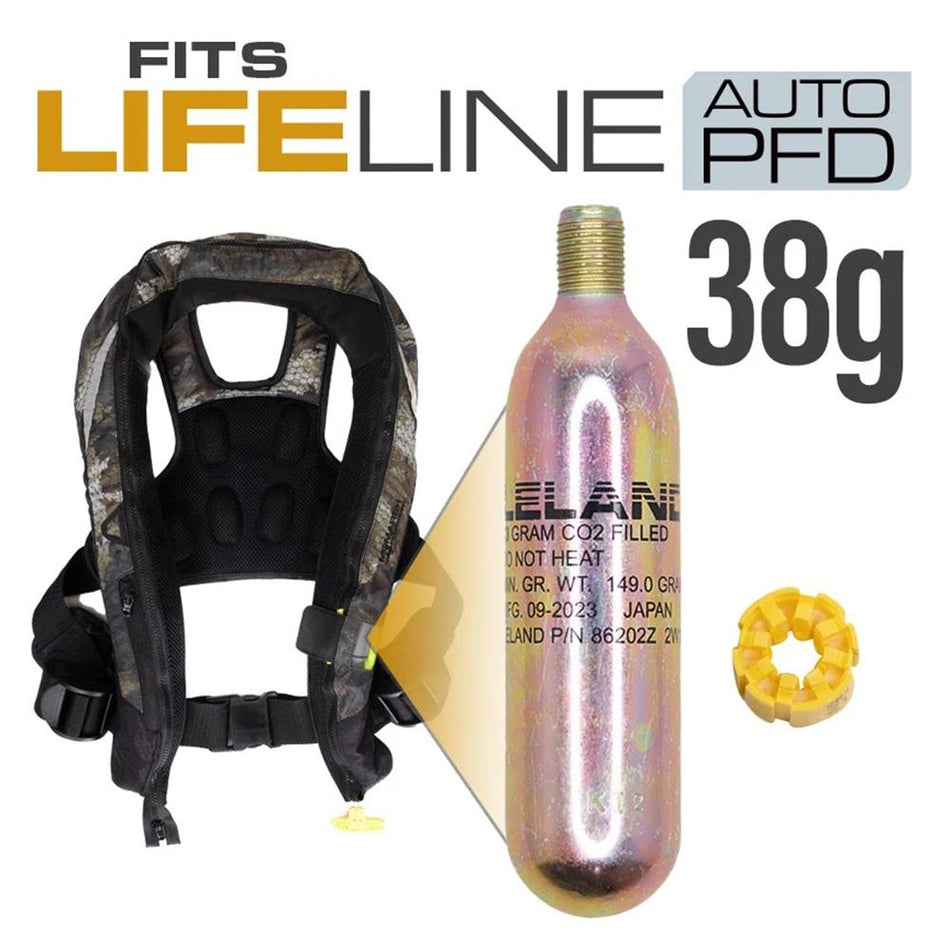 MoMarsh LifeLine Auto 38g Life Vest CO2 Re-Arming Replacement Kit