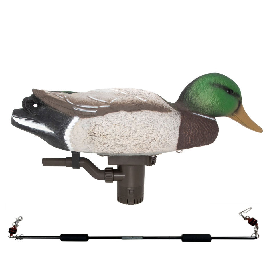 Higdon Battleship Swimmer PRO Guide Pack Motorized Mallard Drake Decoys