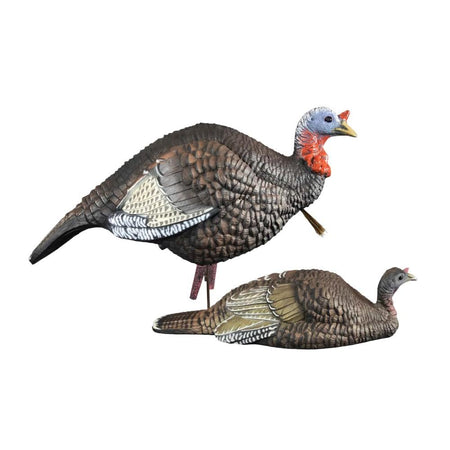 Higdon Outdoors Jake & Laydown Hen Turkey Decoy Combo with Bag