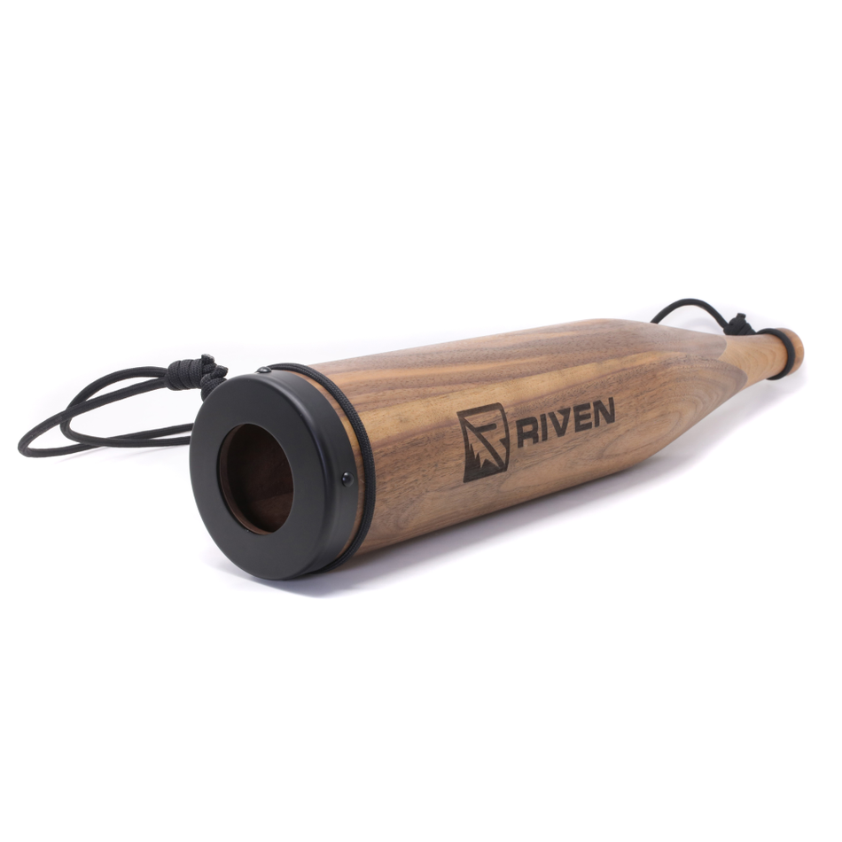 Riven Cambium Elk Bugle Tube Acoustic Tonewood Black Walnut
