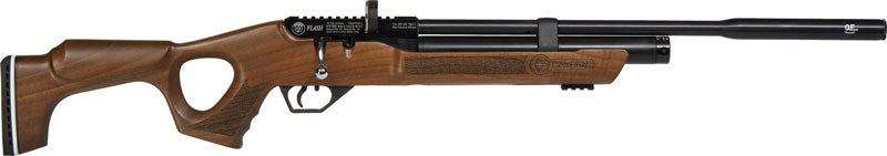 Hatsan Flash QE .25 PCP 900fps Walnut/Blued Air Rifle 2-Magazine Set