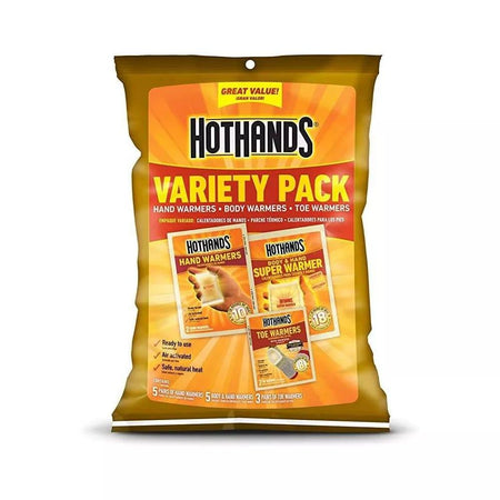 Hot Hands Assorted Hand and Toe Warmer Pack 13 Pieces
