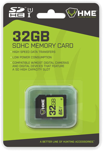 HME 32GB SD Card for Game Cameras and Media Storage