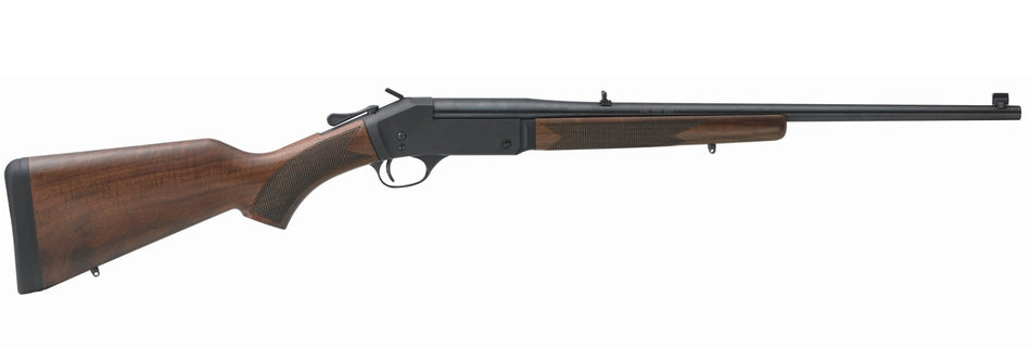 Henry H015308 Single Shot 308 Win Caliber with 1rd Capacity, 22" Barrel, Overall Blued Metal Finish & American Walnut Stock, Right Hand (Full Size)