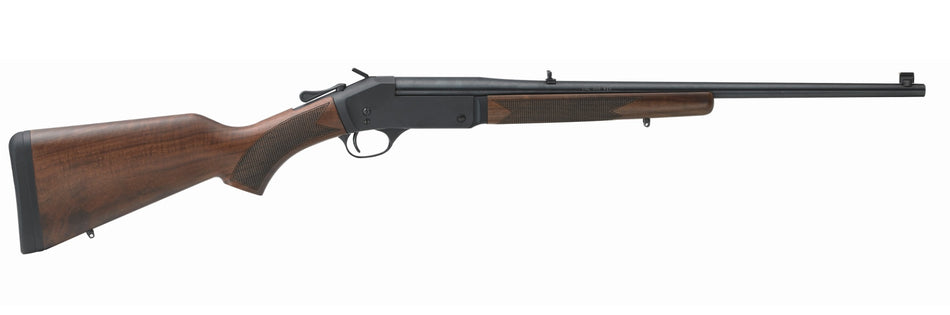 Henry H0154570 Single Shot 45-70 Gov Caliber with 1rd Capacity, 22" Barrel, Overall Blued Metal Finish & American Walnut Stock, Right Hand (Full Size)