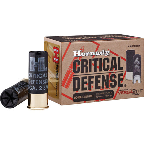 Hornady 86240 Critical Defense Defense 12 Gauge 2-3/4  #00 Buck 1600 fps