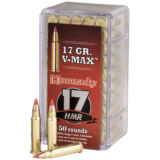 Hornady .17 HMR V-Max Rimfire Rifle Ammo