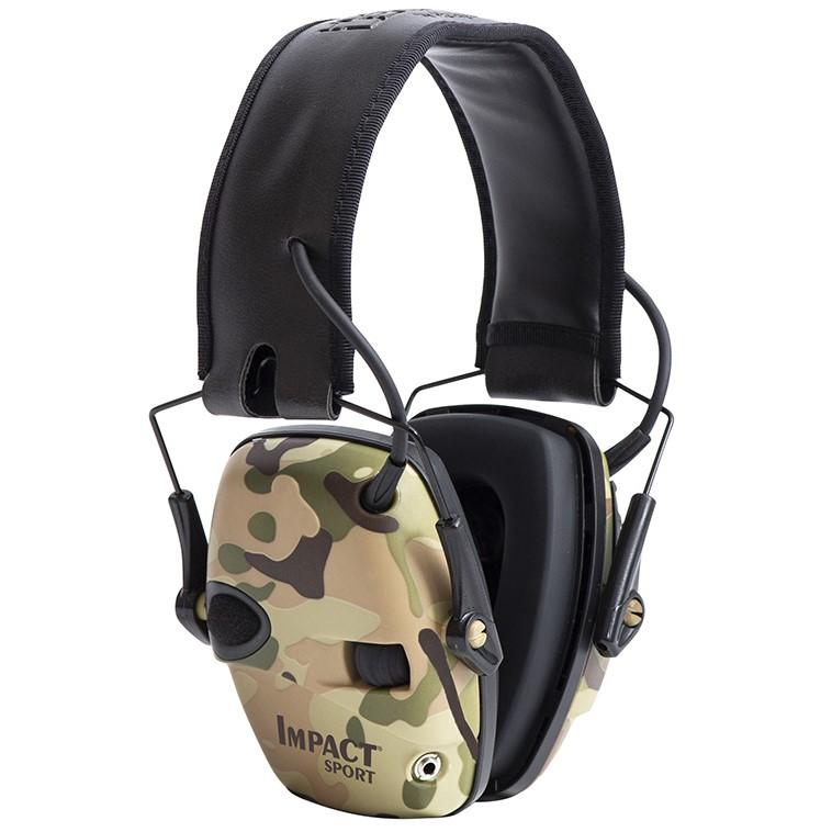 Impact Sport Multi-Cam Electronic Earmuff with 22dB Noise Reduction