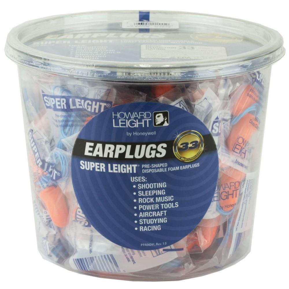 Howard Leight Super Leight Disposable Foam Ear Plugs 33dB Corded 50 Pairs