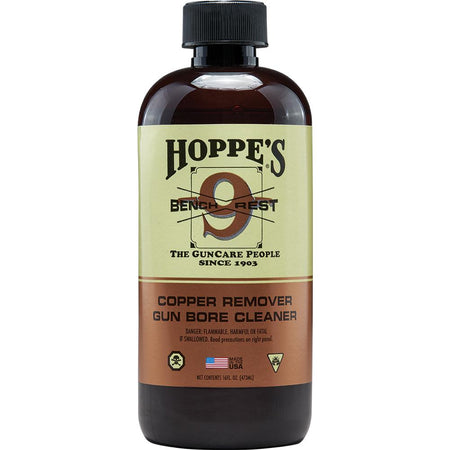 Hoppe's Copper Solvent Bench Rest 9 Bore Cleaner
