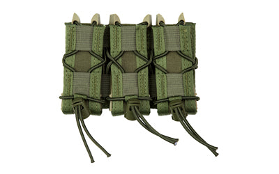 HSGI Pistol TACO Triple Mag Pouch, MOLLE Attachment, Kydex and Nylon Hybrid, Olive Drab Green
