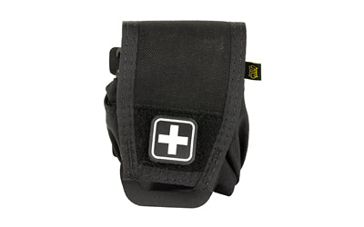 HSGI Revive Compact Medical Gear Pouch, RipCord Insert, MOLLE Compatible, Black with Medical Patch