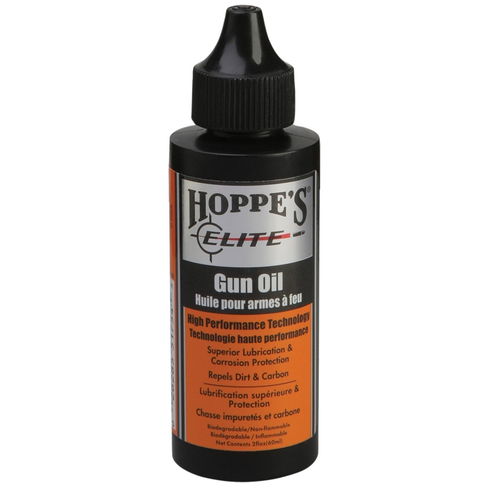 Hoppe's Elite Gun Oil 2 oz - Long-Lasting Firearm Lubrication and Protection