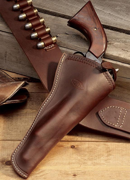 Hunter Leather Western Slim Jim Holster Single Action Revolver 5.5"-6.5" RH
