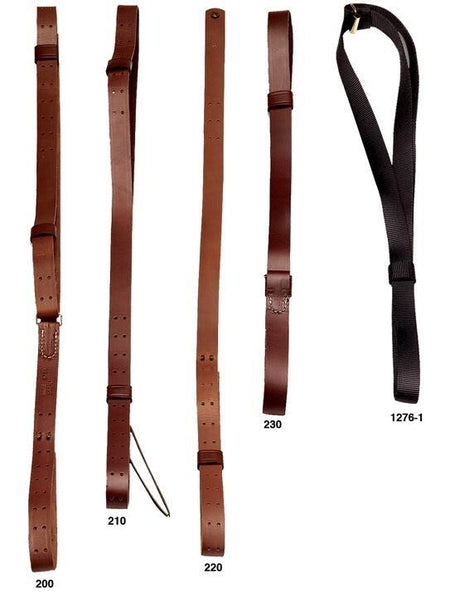 Hunter Rifle Military Leather Sling Solid Brass Fittings