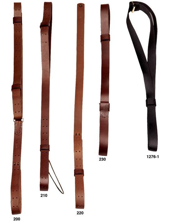 Hunter Rifle Sling Military Leather with Solid Brass Hardware