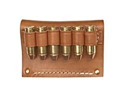 Hunter Leather Cartridge Holder .50 Cal 6rd Slide for 2" Wide Belt