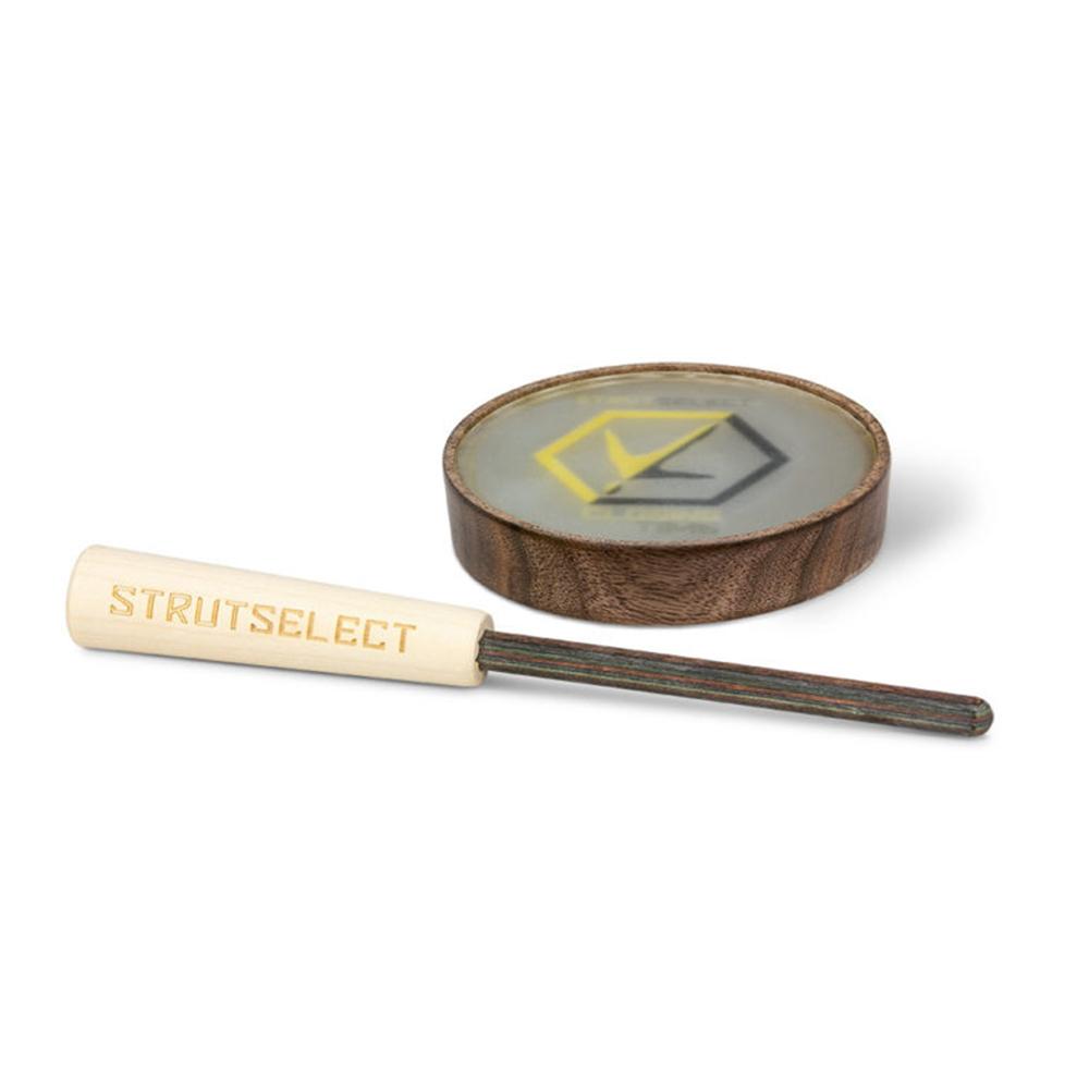 HS Strut Closing Time CNC Machined Walnut Turkey Pot Call Glass Soundboard