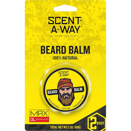 Scent-A-Way 2oz Odor-Controlling Beard Balm for Field Use