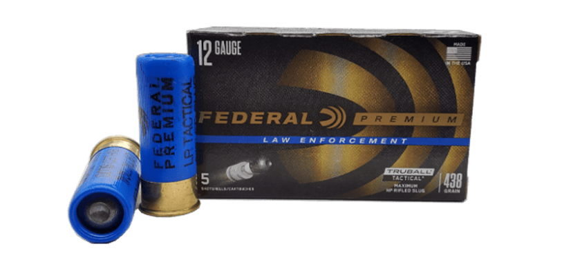 Federal LEO 12 Gauge Ammo 2-3/4 Tactical TruBall Rifled Slug Low Recoil