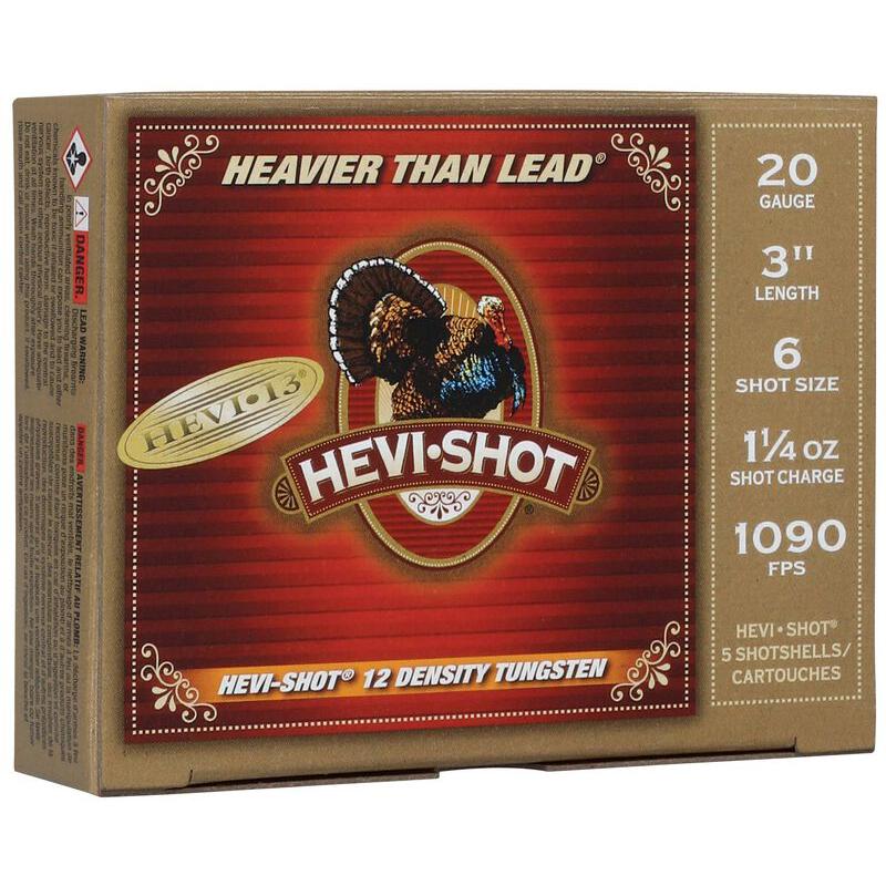 HEVI-Shot HEVI 13 Shotgun Ammo 20 Gauge 3 in 1-1/4 oz #6