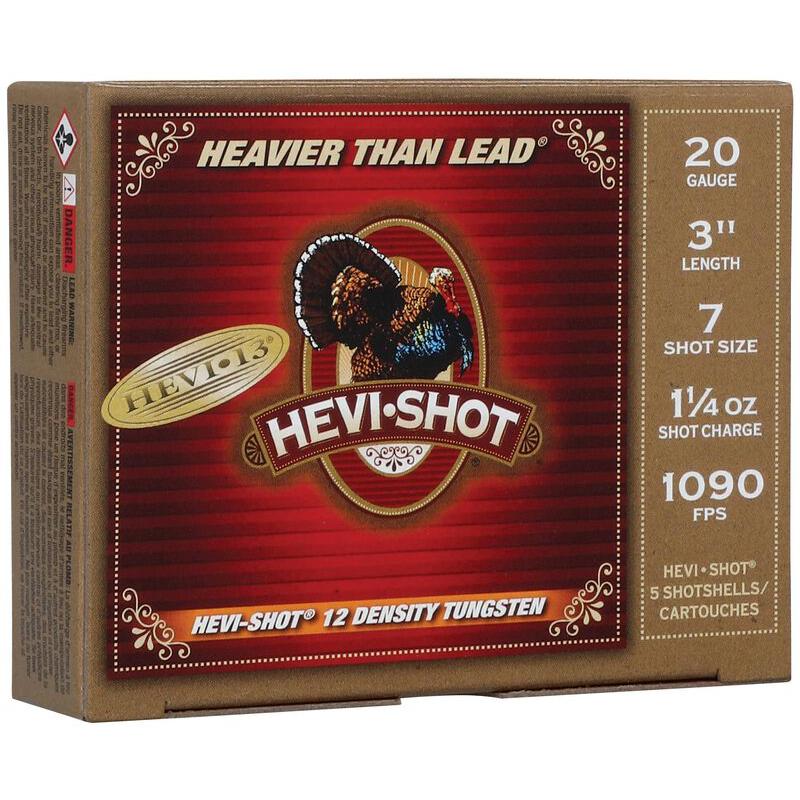 HEVI-Shot HEVI 13 Shotgun Ammo 20 Gauge 3 in 1-1/4 oz #7
