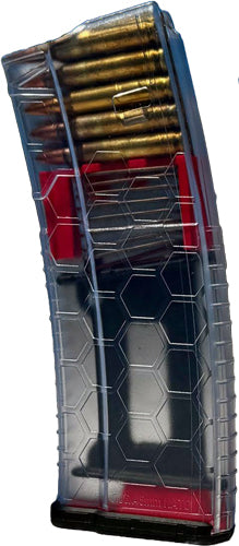 Hexmag 30rd AR-15 5.56x45 Clear HexView Series 2 Rifle Magazine