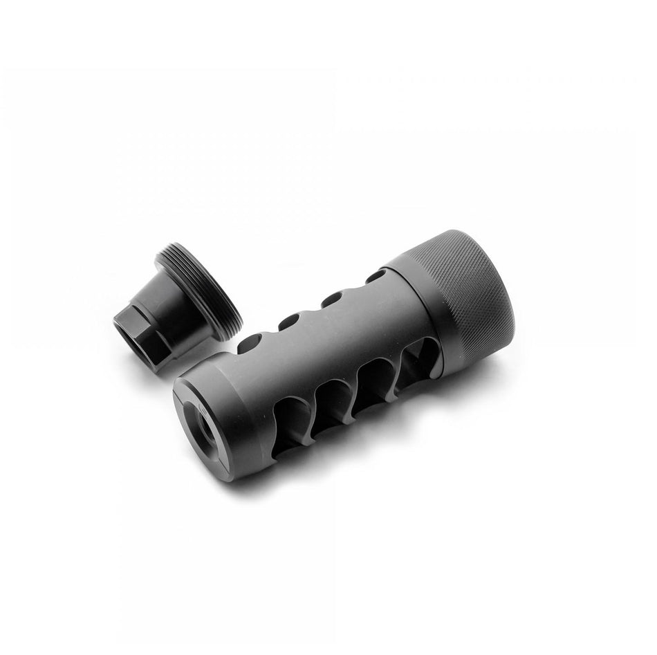 Area 419 Hellfire Match Self Timing Rifle Muzzle Brake 6mm Caliber 5/8-24 Black Nitride