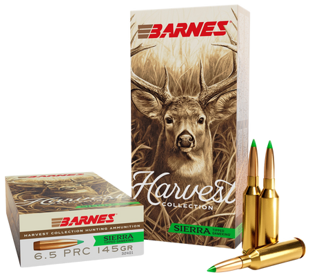 Barnes Bullets 32401 Harvest 6.5 PRC 145gr Sierra Tipped GameKing 20 Per Box/10 Case