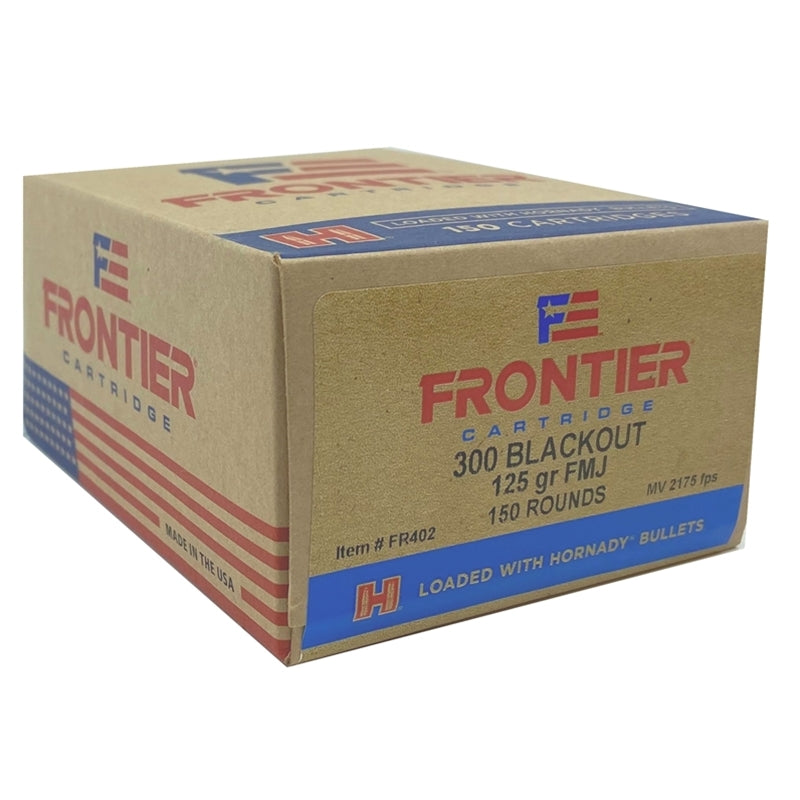 Hornady Frontier Cartridge .300 AAC Blackout 125 grain Full Metal Jacket ammunition