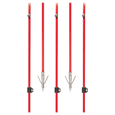 Cajun Bowfishing Fiberglass and Carbon Arrow with Piranha XT Reversible Point