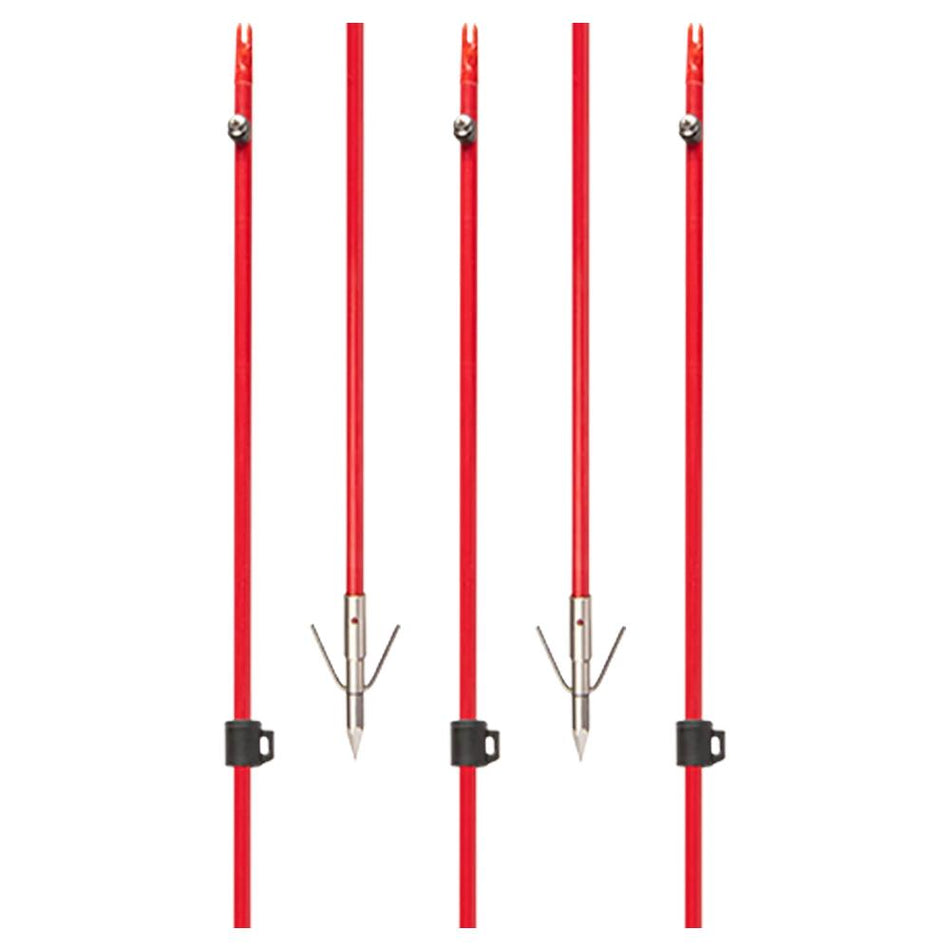 Cajun Bowfishing Fiberglass and Carbon Arrow with Piranha XT Reversible Point