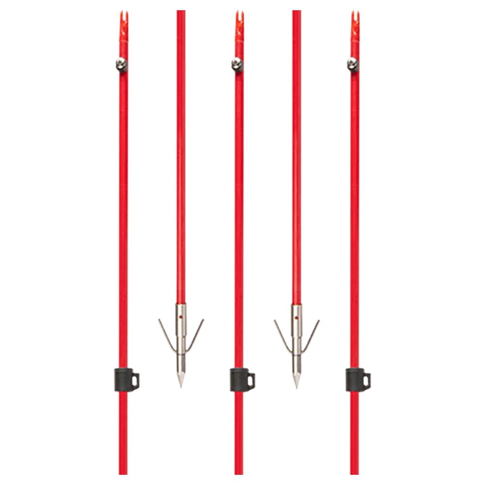 Cajun Bowfishing Durable Fiberglass Arrow with Piranha Long Barb XT Tip