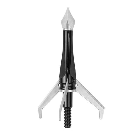 Rocket Siphon XB 100gr Expandable Crossbow Broadhead 3-Blade 1-3/4" Cutting Diameter Black