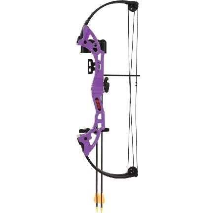 Bear Archery Brave Youth Compound Bow Ready-to-Shoot Set 25lb Purple Right Hand