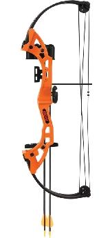 Bear Archery Brave Youth Compound Bow Orange Right Hand 13.5-19.5" Draw Length